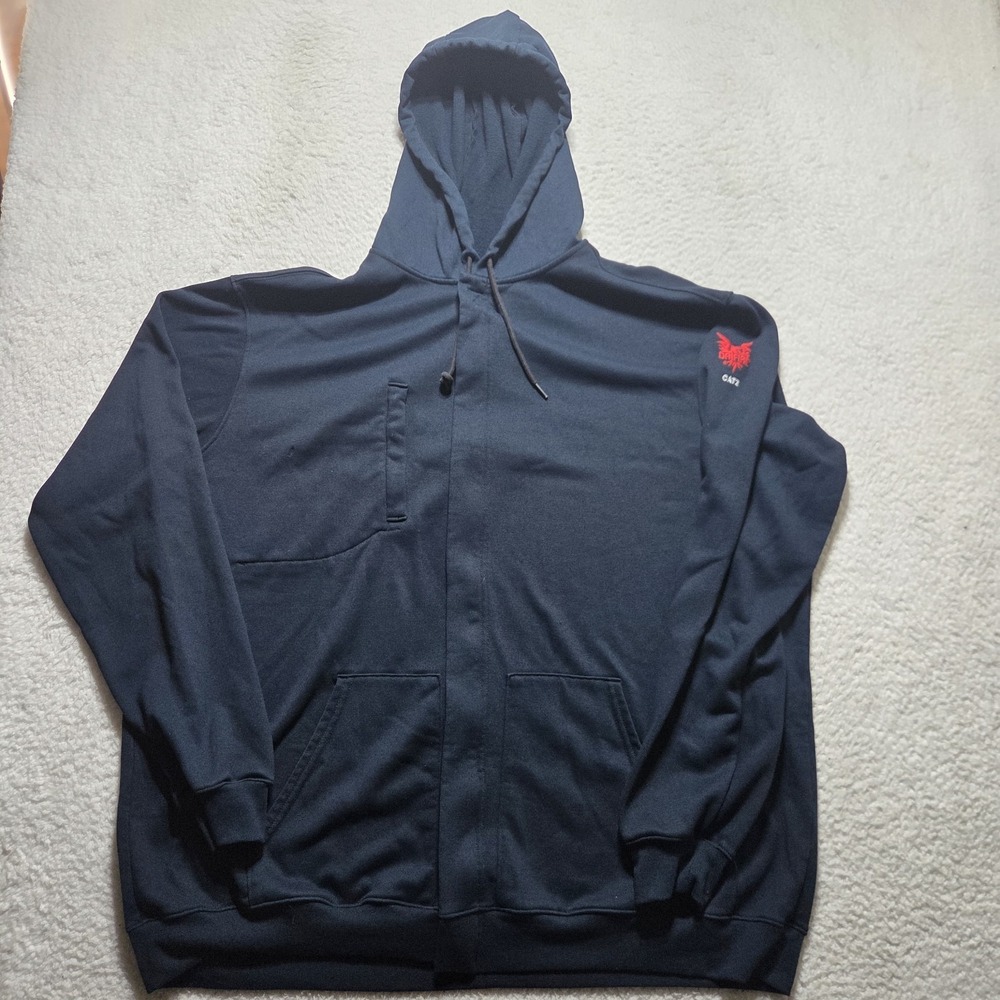 Drifire‎ Cat 2 FR Hoodie Mens 2XL Black Pullover Fleece USA Heavyweight Workwear
